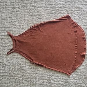 Clay colored high neck Soft & Sexy flowy top by American Eagle.